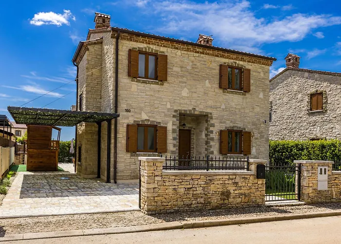 E-villa Vintage Istria With Heated And Covered Pool فيلة Cabrunici