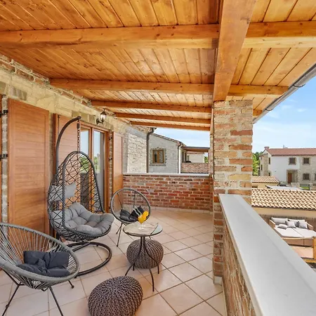 E-villa Vintage Istria With Heated And Covered Pool * Čabrunići