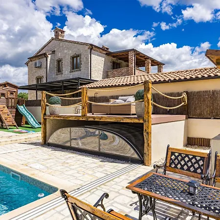 E-villa Vintage Istria With Heated And Covered Pool Villa Čabrunići