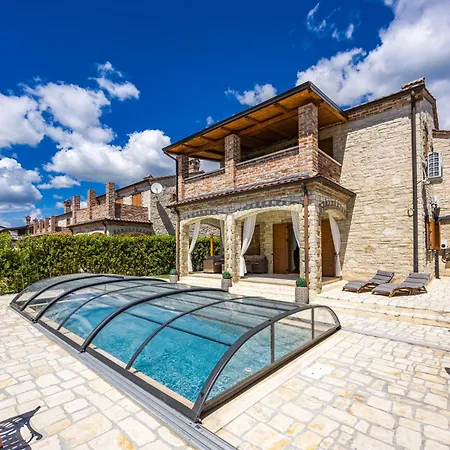 E-villa Vintage Istria With Heated And Covered Pool Čabrunići